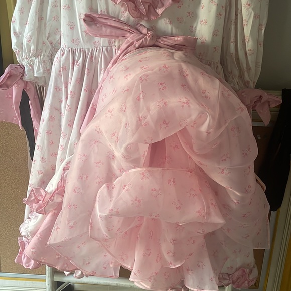 SELKIE Dress Pink & White Ruffles The Marie - Picture 15 of 17